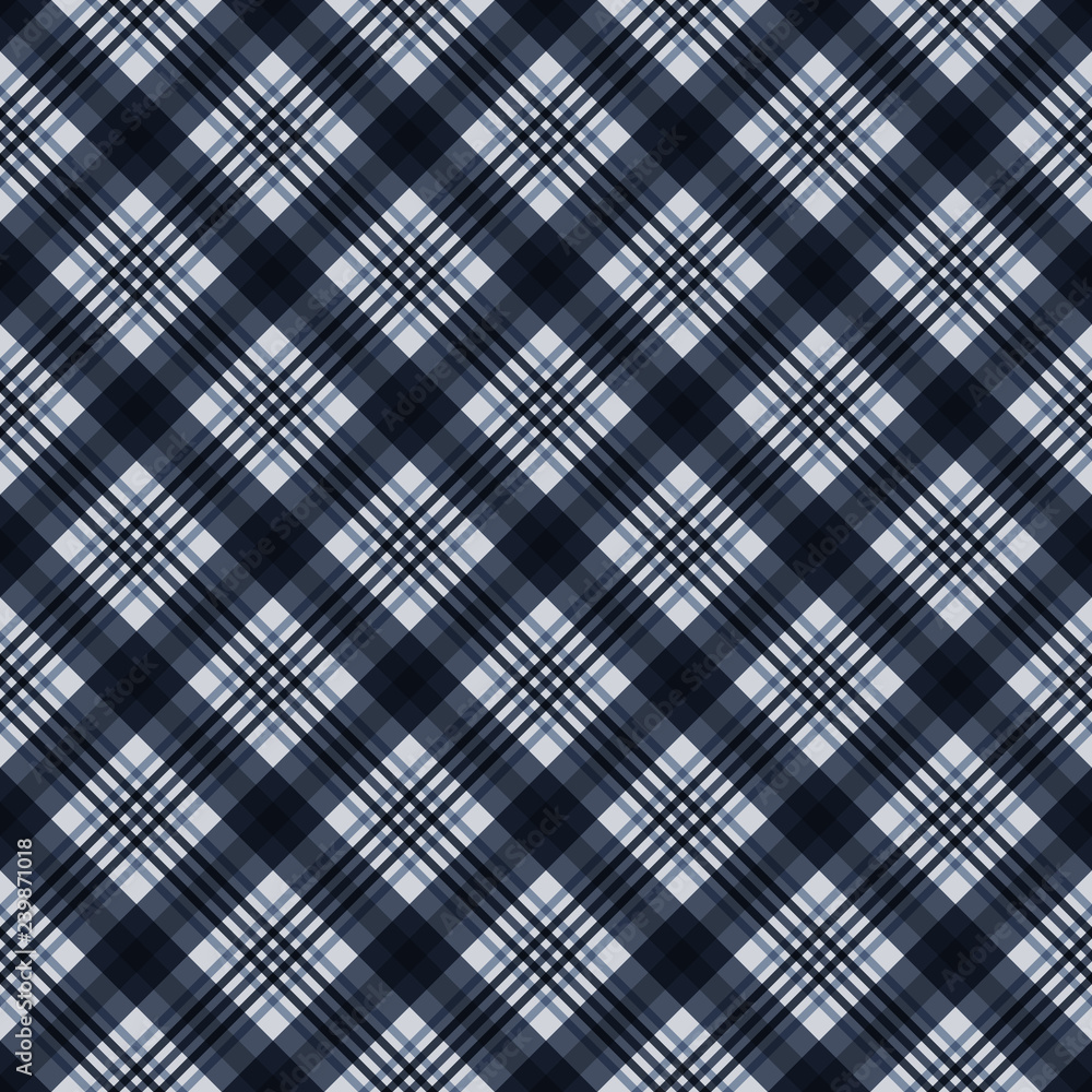 Plaid Seamless Pattern - Plaid design in colors of slate gray and blue Plaid Seamless Pattern - Plaid design in colors of slate gray and blue