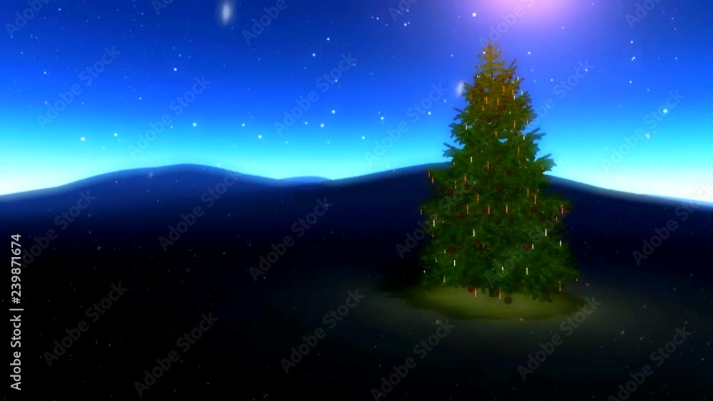 Christmas tree and snow. Colour animation. Seamless loop animation. Seamless looping animation. Seamlessly loopable. Christmas tree and snow. Colour animation. Seamless loop animation. Seamless looping animation. Seamlessly loopable.