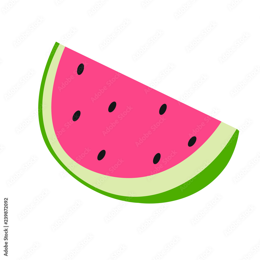 Watermelon emoji vector Watermelon emoji vector