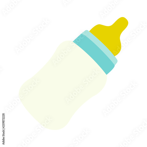 Milk bottle for baby emoji vector