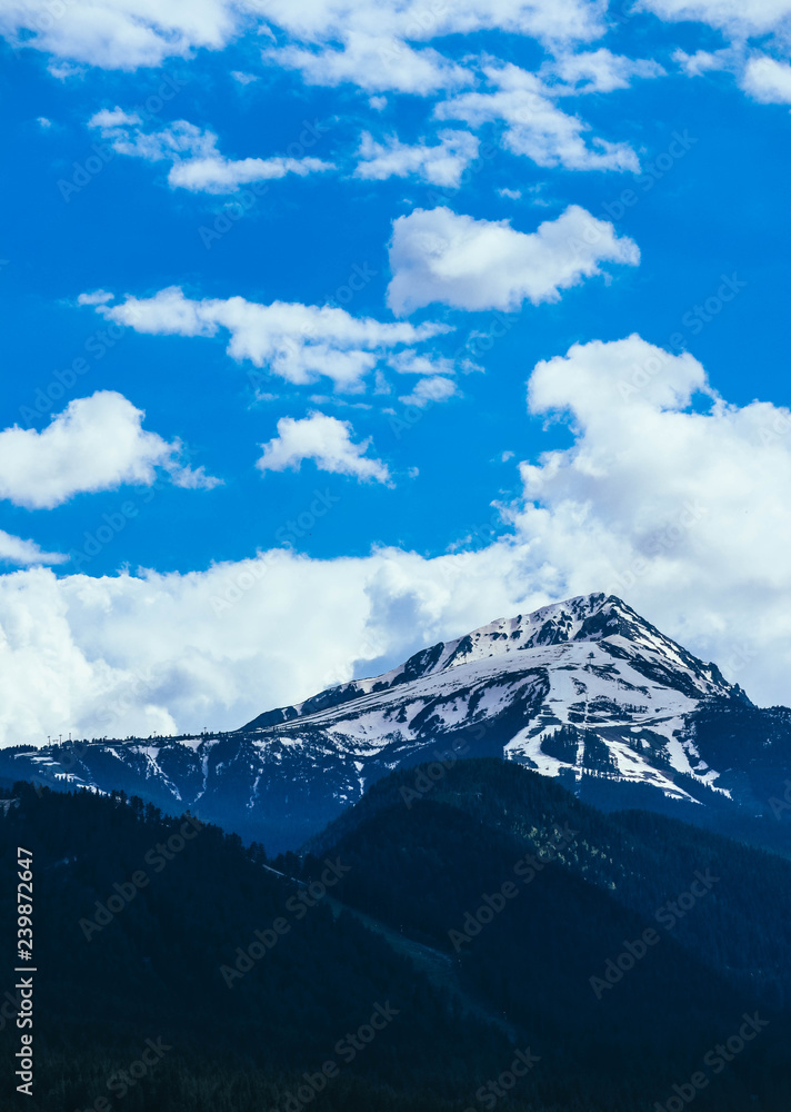 Scenic mountain high peaks with snow. Scenic mountain high peaks with snow.