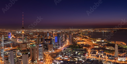 Panoramic view of Kuwait city