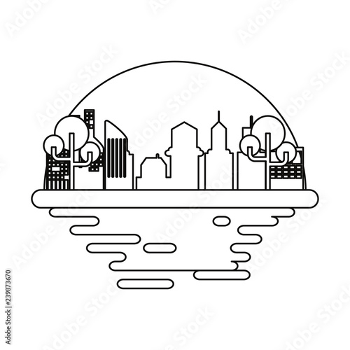 city building urban and tree