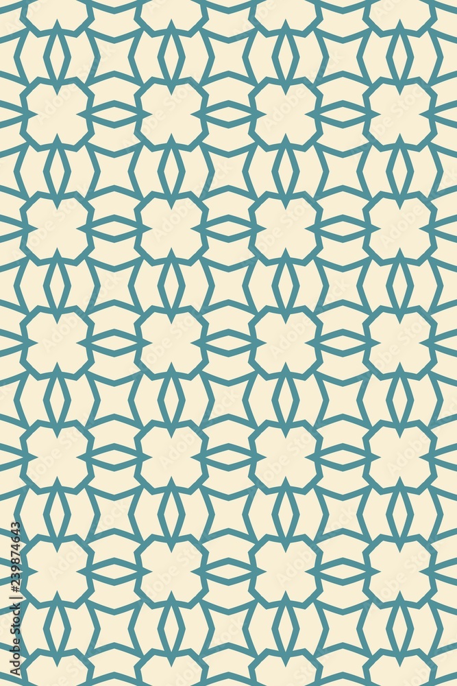 Naklejka premium Decorative geometric ornament. seamless pattern. vector illustration. Tribal Ethnic Arabic, Indian, motif. for interior design, wallpaper