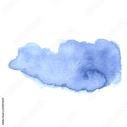 Abstract watercolor brush strokes painted background. Paper texture. © AlyceStrogaya