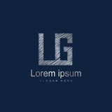 Initial Letter LG Logo Template Vector Design
