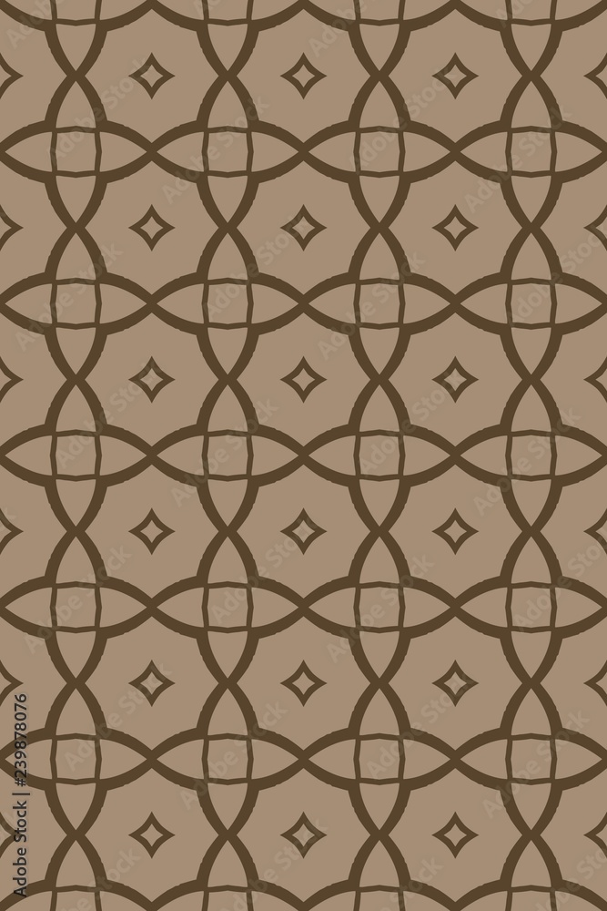Fototapeta premium vector illustration. pattern with geometric ornament, decorative border. design for print fabric