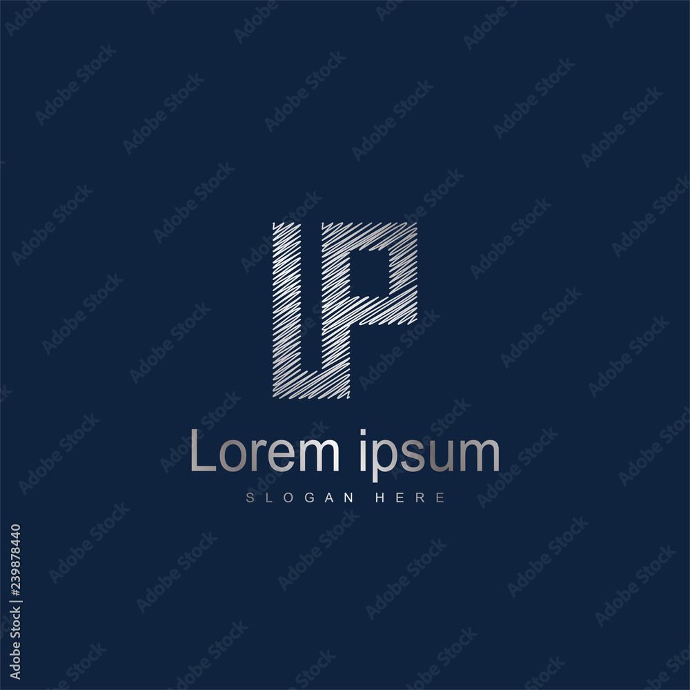 Obraz premium Initial Letter IP Logo Template Vector Design