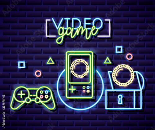 neon video games