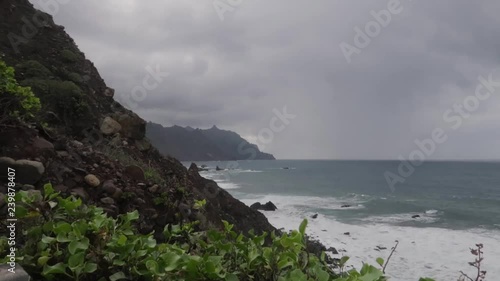 View from the tourist trail leading to the benijo beach photo