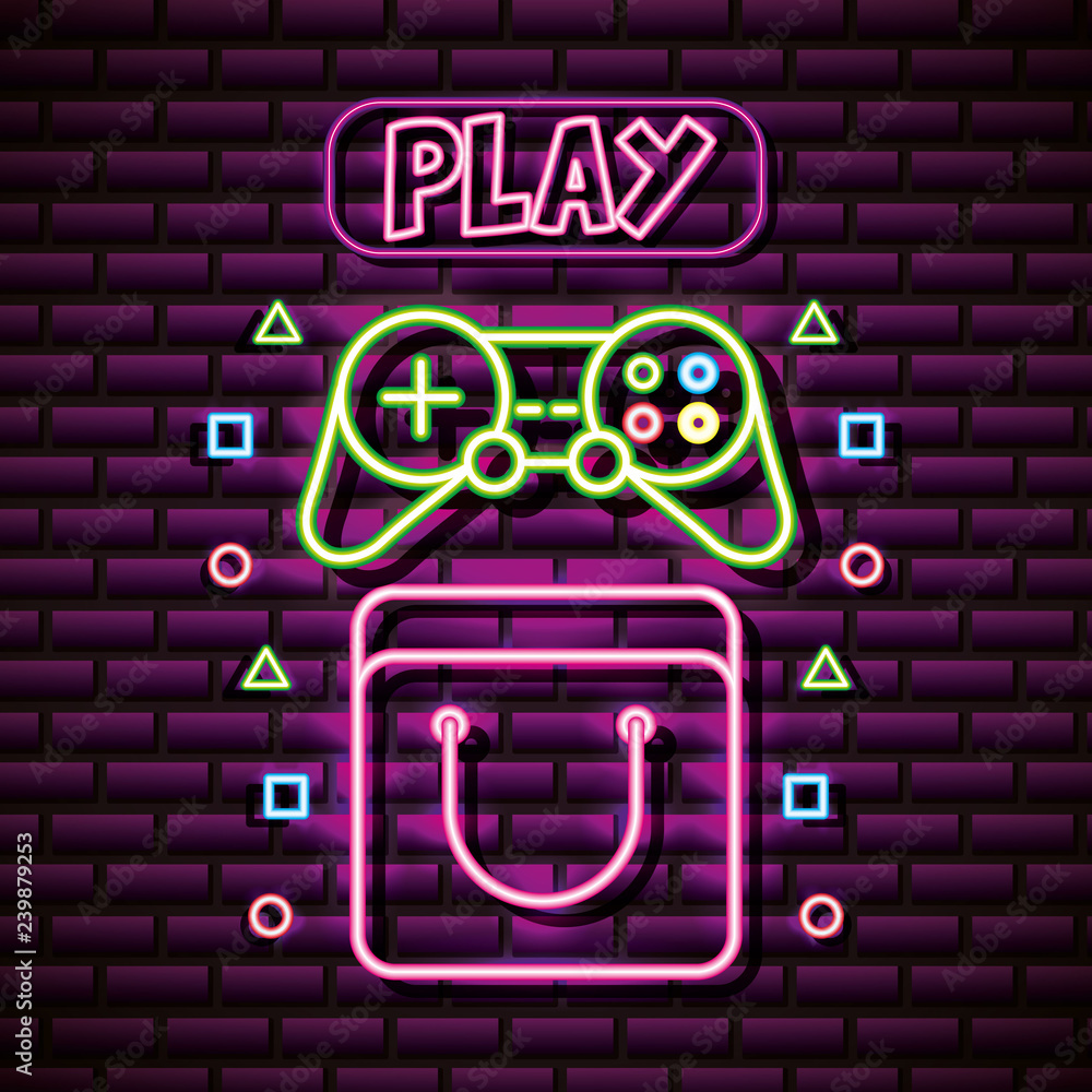 neon video games