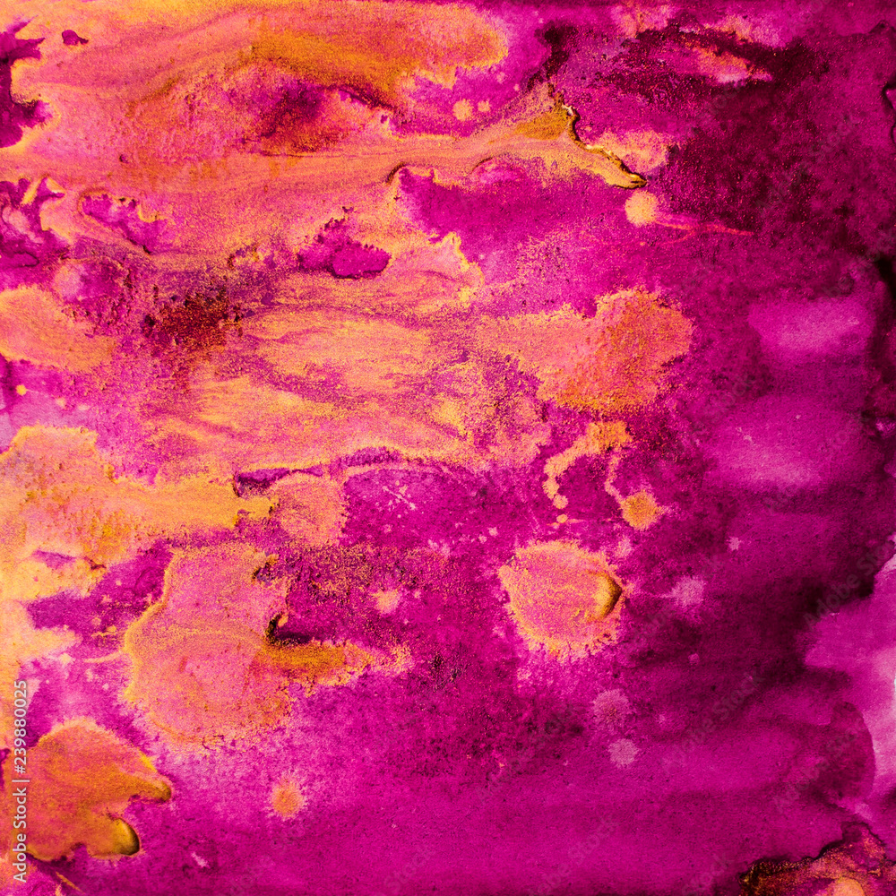 Golden & Pink Watercolor Background Images.