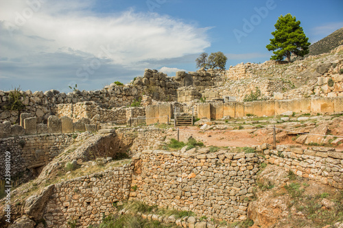 ancient destroyed Greece city sightseeing concept of world heritage tourist site