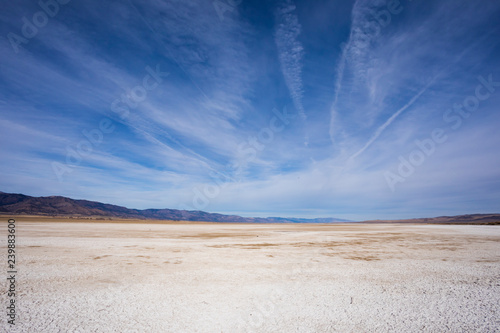 Dry lake bed of Middle Alkali Lake near Cedarville California. photo