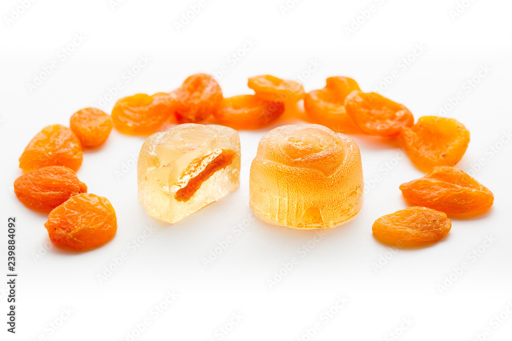 natural organic marmalade with dried apricots