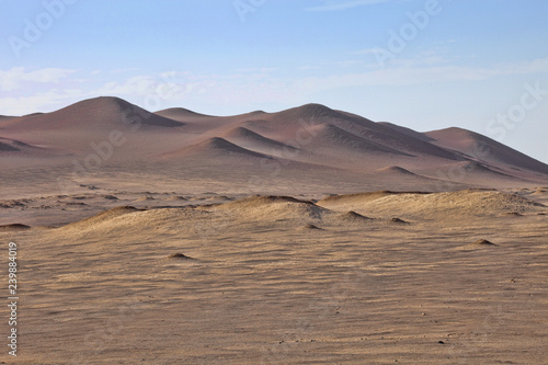Sand dunes in Paracas National Park, Peru