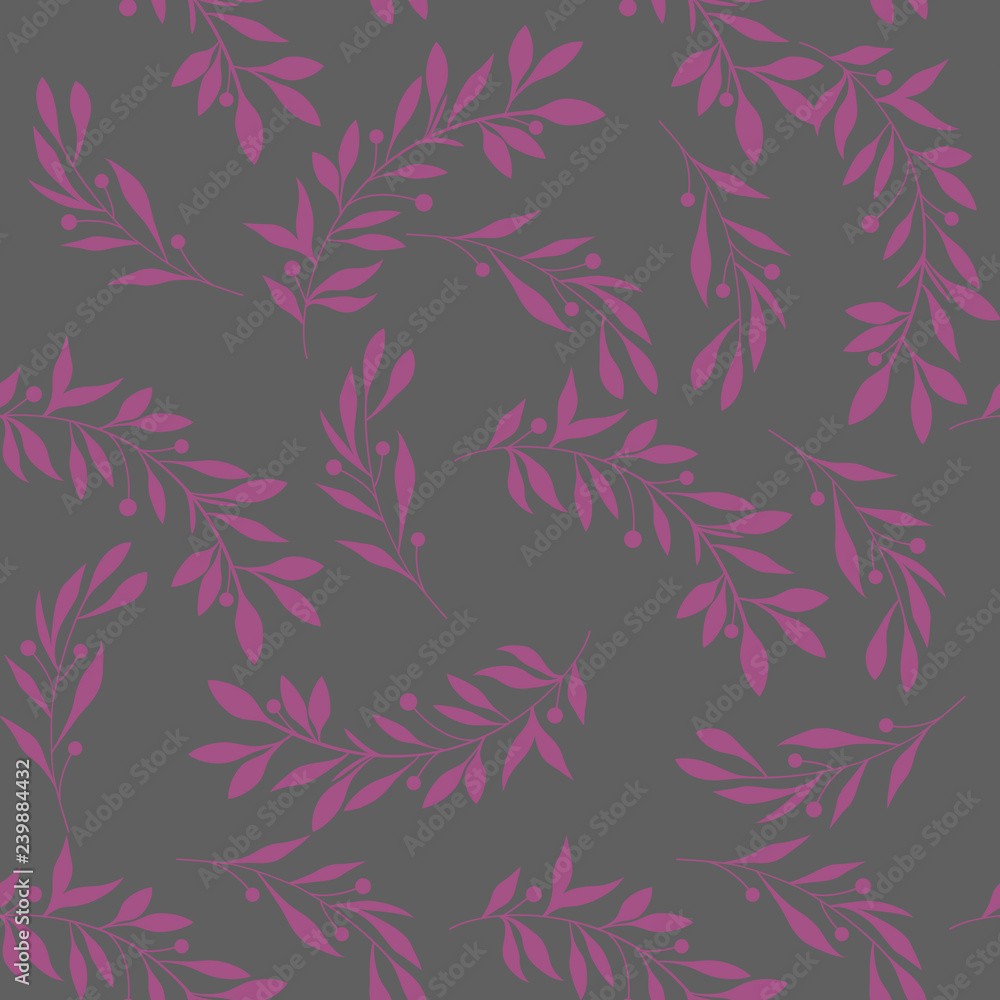 Floral bouquet vector pattern with small flowers and leaves Floral bouquet vector pattern with small flowers and leaves