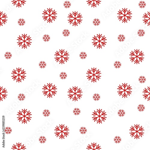Snowflakes winter background seamless pattern 