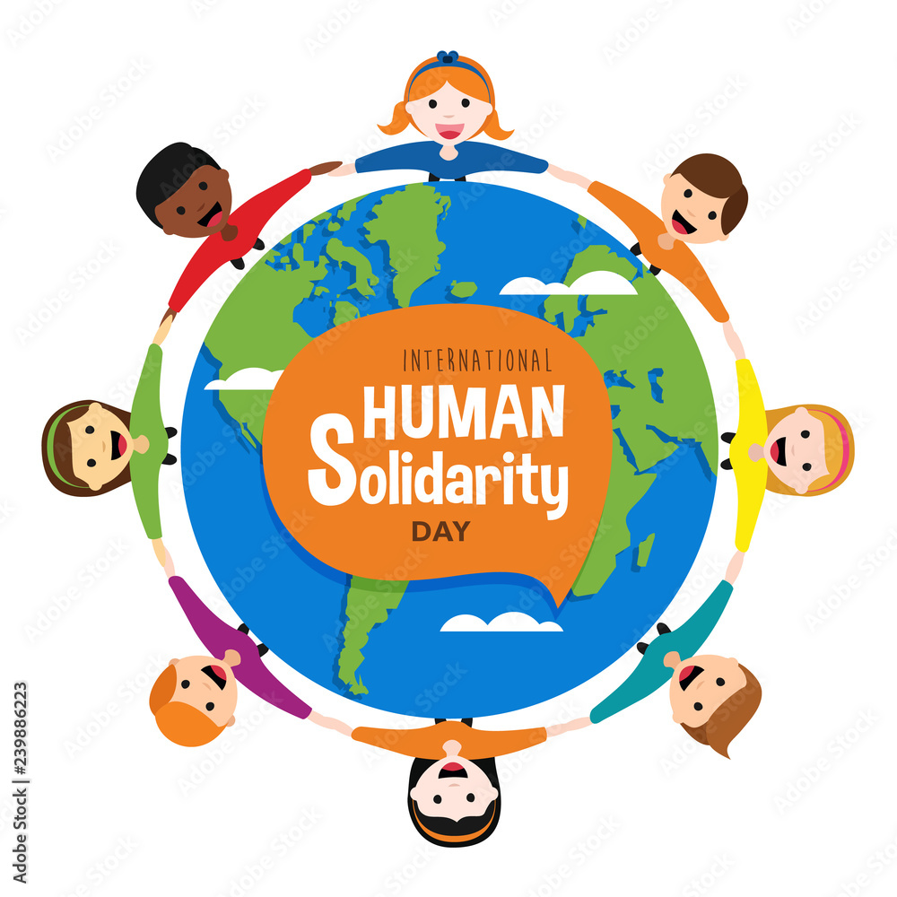 Diverse people around the world for solidarity day