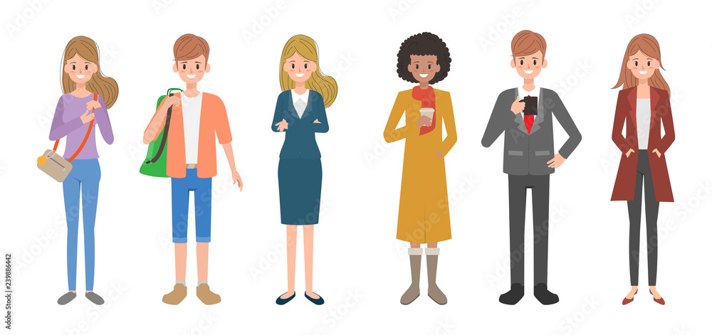 Set of people character in different clothes. Occupation and job. Set of people character in different clothes. Occupation and job.