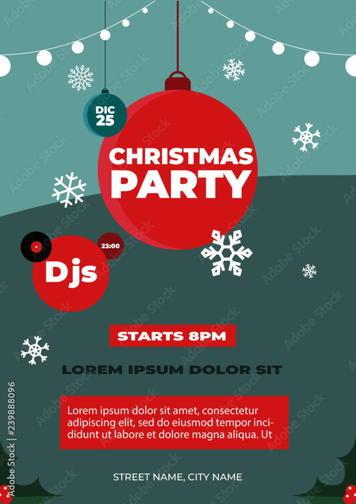 Christmas party poster