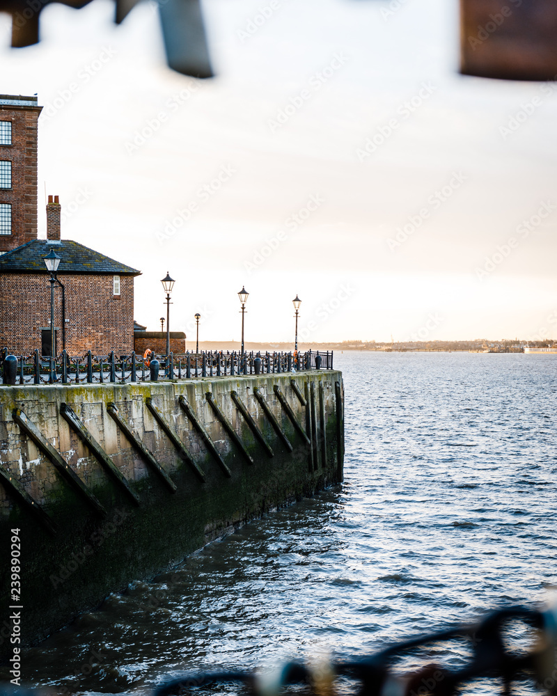 View at the Royal Albert Dock from the Waterfront in Liverpool, United Kingdom