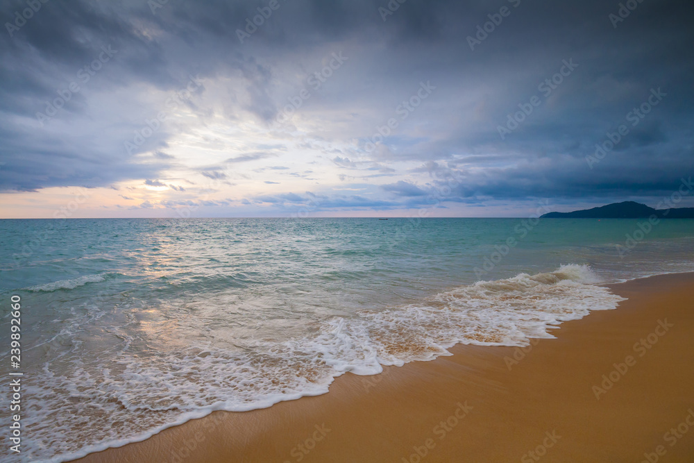 Thailand. Sea background, sunset