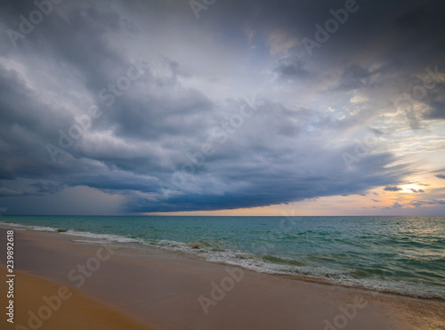 Thailand. Sea background, sunset