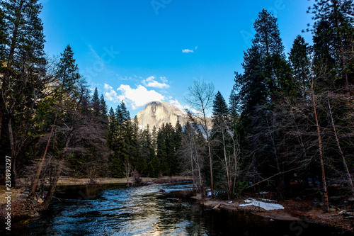 Half Dome and Merced River Yosemite National Park photo