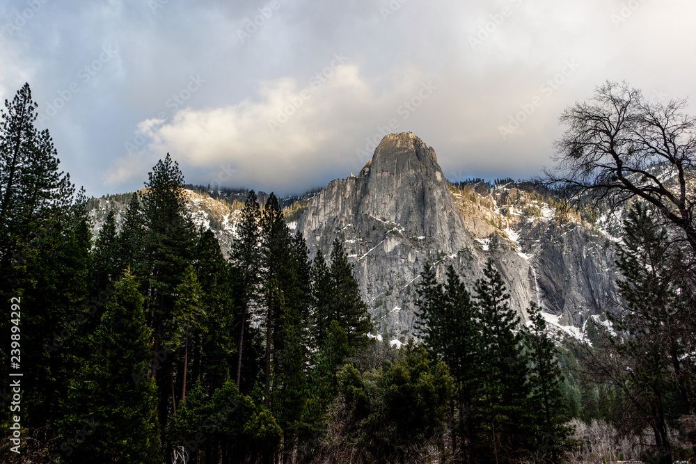 Sentinel Rock in Yosemite National Park, California, USA