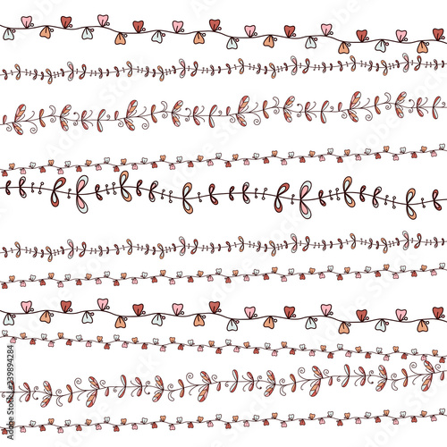 curbs doodle floral pattern