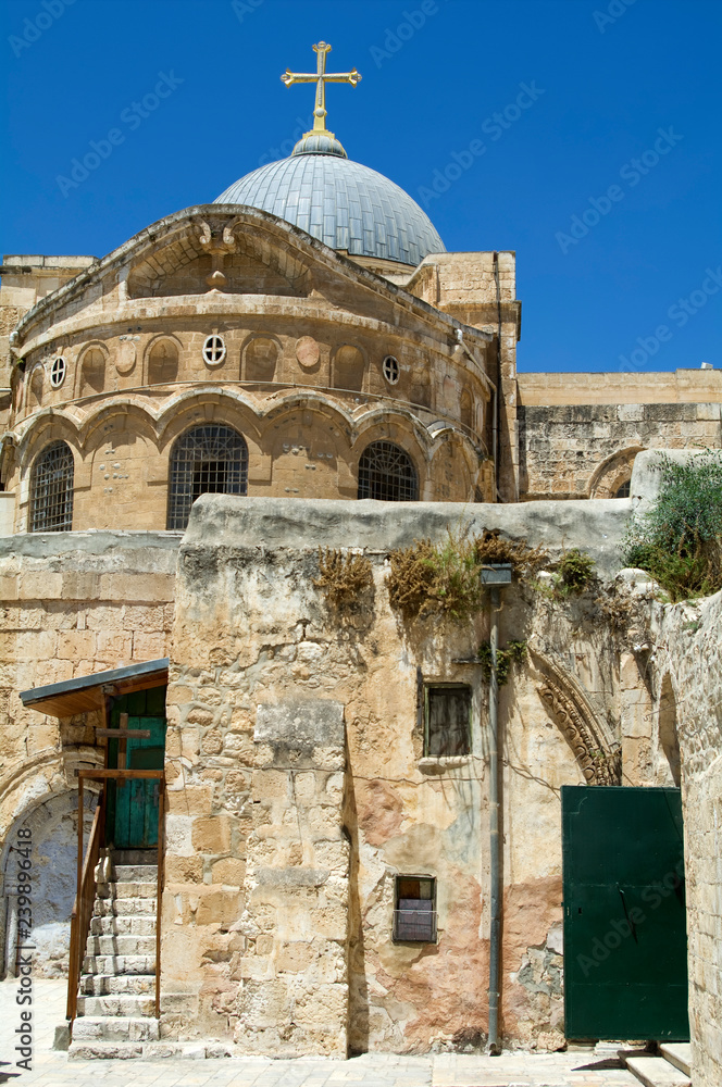 Portrait frame - Entrance of Church the Holy Sepulchre, Jerusalem, Israel