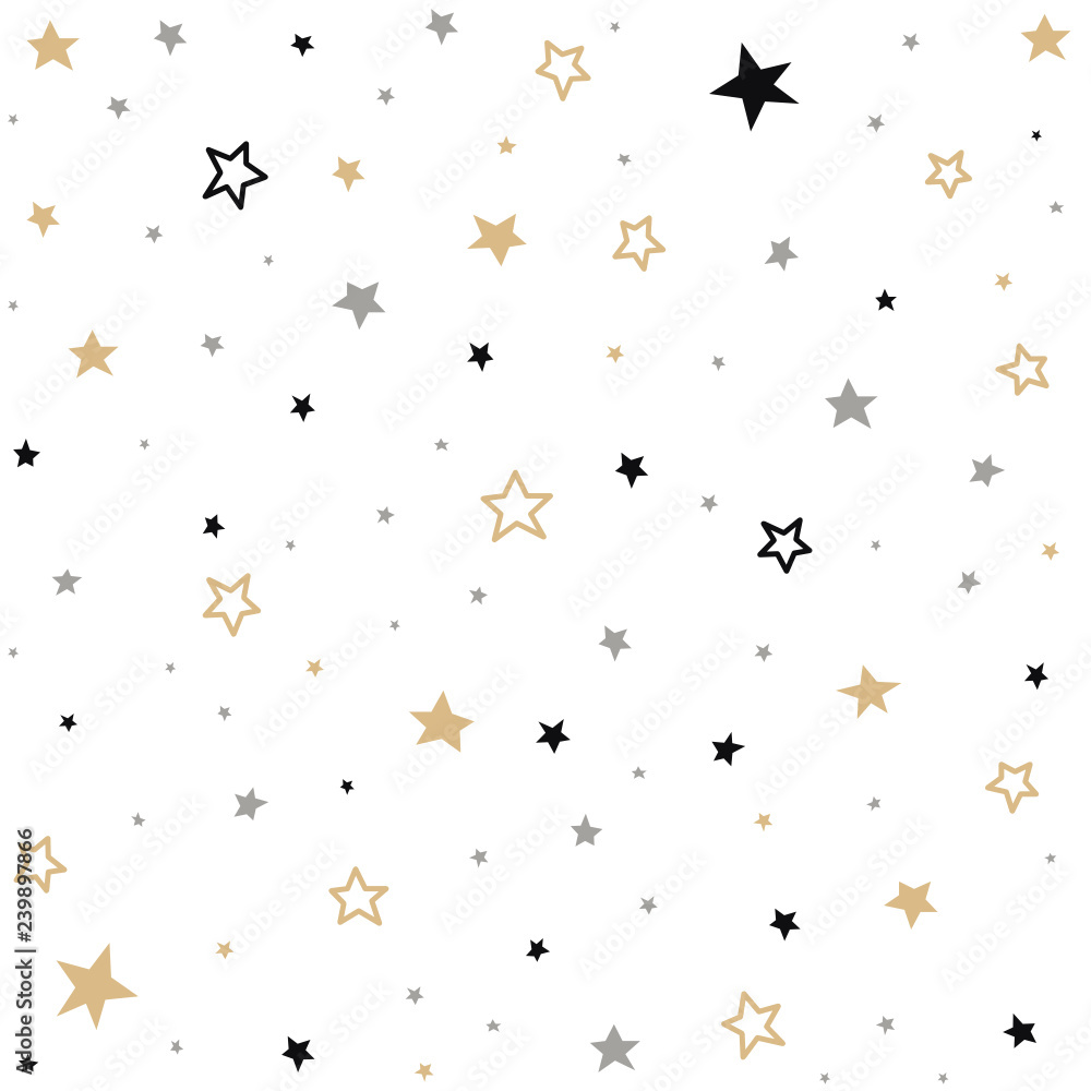 Seamless pattern with stars