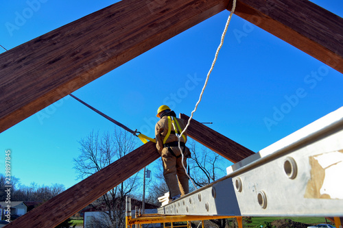 worker on construction site