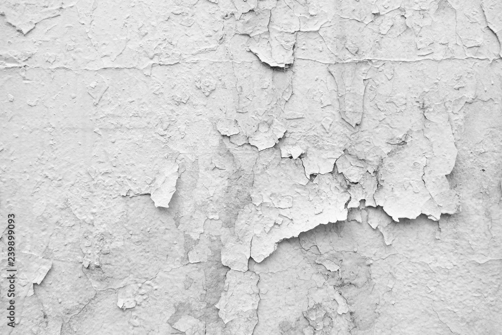 Gray Dirty Plaster Wall, With Falling Off Flakes Of Paint. Rough Surface. Old Weathered Painted Background Texture. Vintage Background. Peeled Plaster Wall. Gray Dirty Plaster Wall, With Falling Off Flakes Of Paint. Rough Surface. Old Weathered Painted Background Texture. Vintage Background. Peeled Plaster Wall.