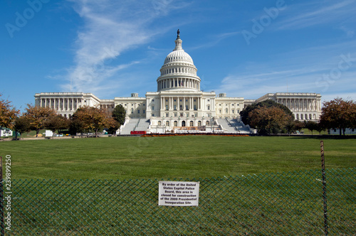 Capitol with fence