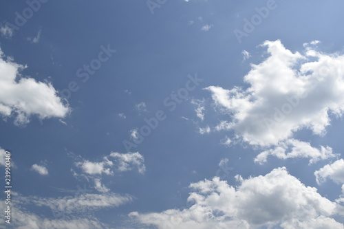 blue sky with white clouds