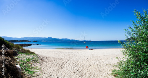 Playas en la zona de Muros a Corrubedo en la Costa da Morte de Galicia  Espa  a  verano de 2018  