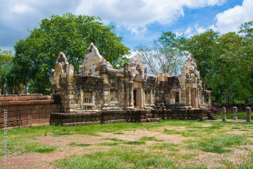 Sdok Kak Thom temple.It is an ancient Khmer.