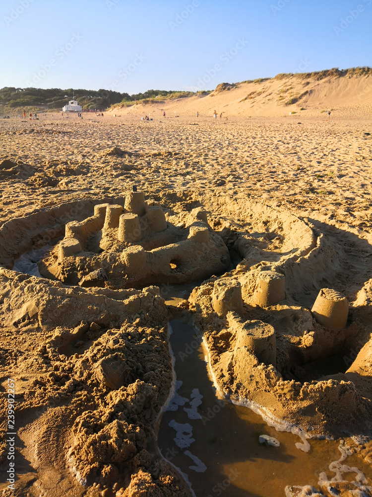 Château fort de sable Stock Photo | Adobe Stock