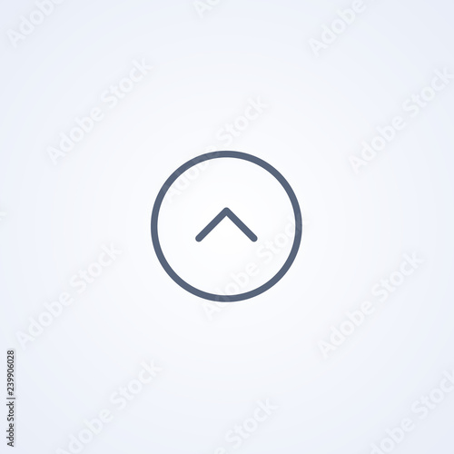Free Download Up icon, vector best gray line icon - GFXLoad