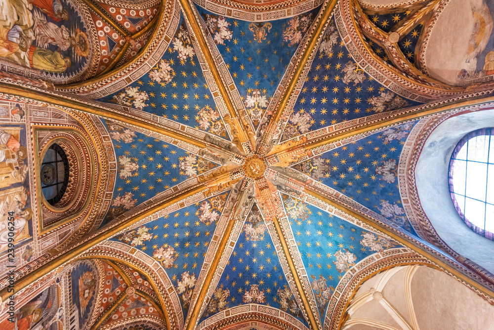 Ceiling of the Primate cathedral of Saint Mary in Toledo, Spain. Ceiling of the Primate cathedral of Saint Mary in Toledo, Spain.