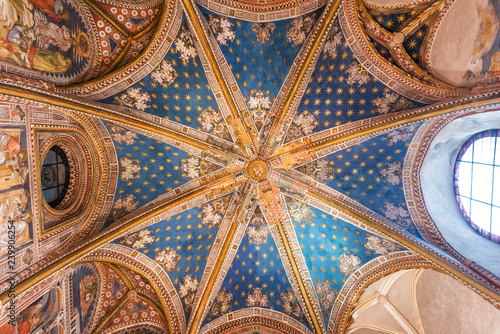 Ceiling of the Primate cathedral of Saint Mary in Toledo, Spain.