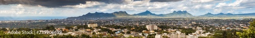 Curepipe Three Mammals mountains on Mauritius panorama © LR Photographies