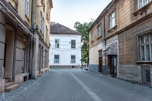 the street in Timisoara  Romania