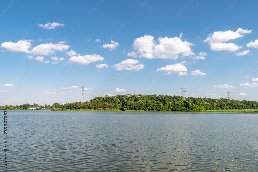 Lacul Cernica village near Bucharest, with the lake, Romania