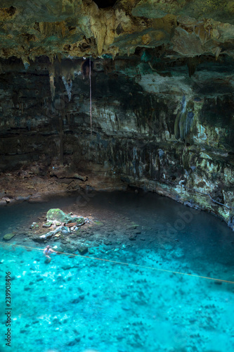 blue cave mexico