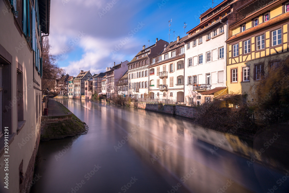 canals in strasbourg, france