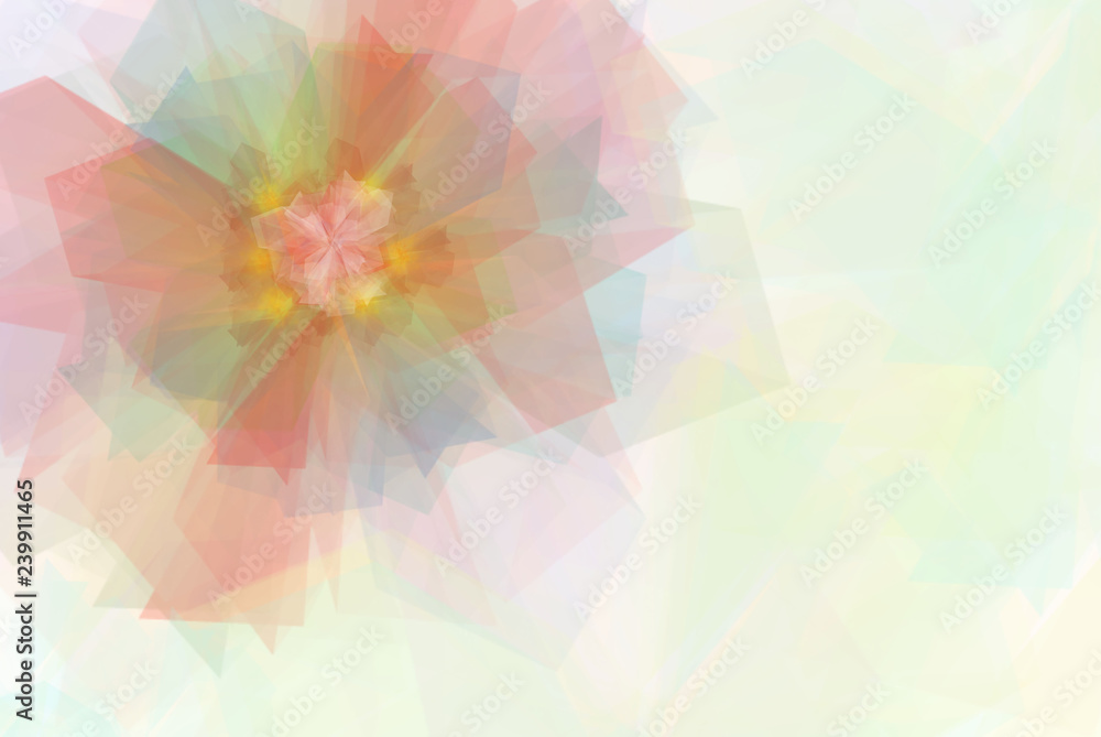 Colorful flower petals in pastel tones illustration Colorful flower petals in pastel tones illustration