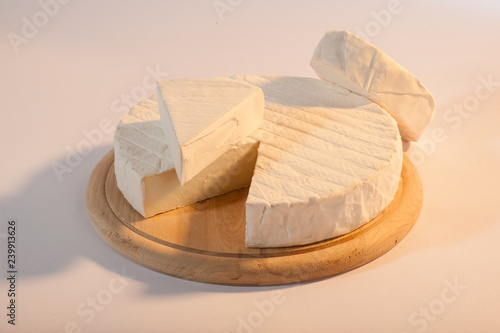 Cutted piece of cheese photo